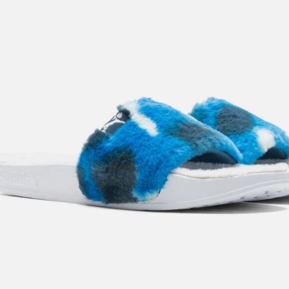 Puma Leadcat 2.0 Fluff Tie Dye Slide Sandal - Picture 1 of 13
